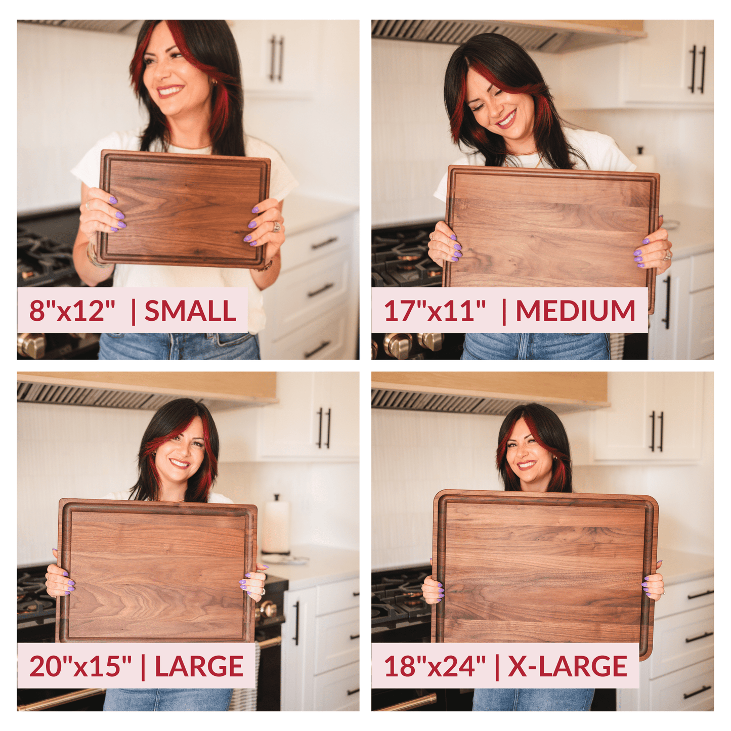 Small Walnut Wood Cutting Board - themonogram manor 