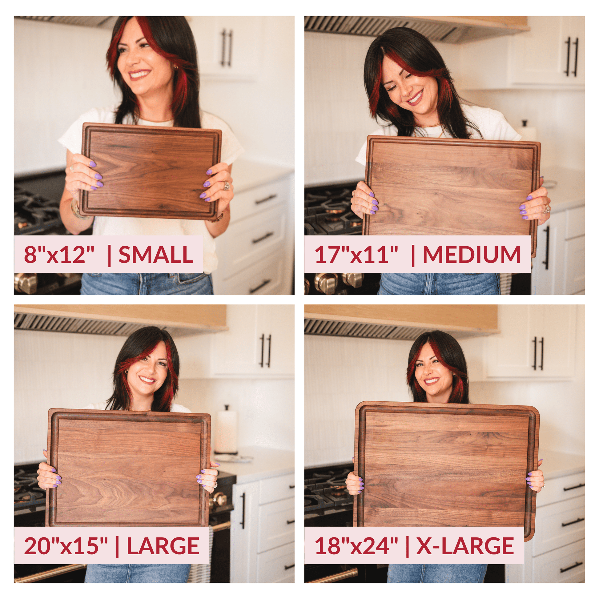 Small Walnut Wood Cutting Board - themonogram manor 