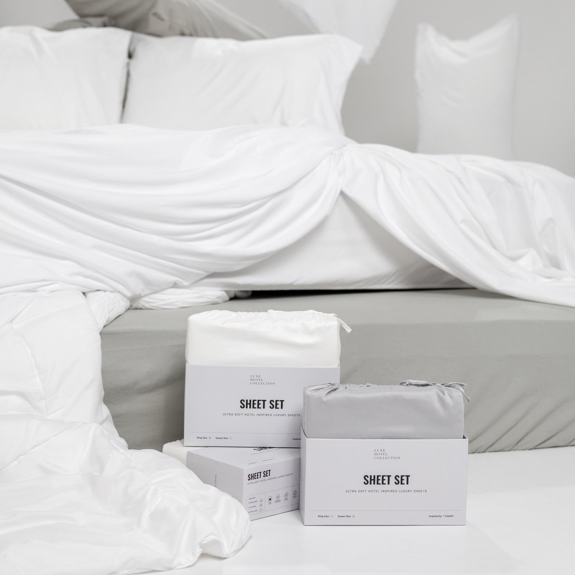 Sateen Cotton Grand Suite Sheet Set - themonogram manor 