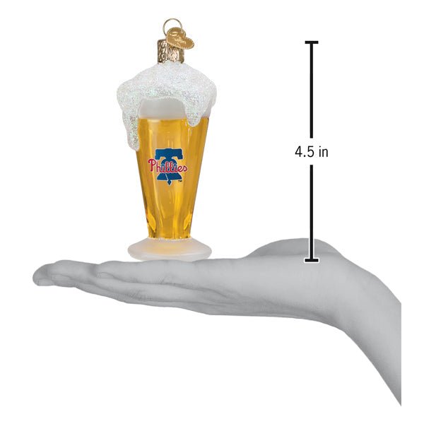 Phillies Glass Of Beer Ornament - themonogram manor 