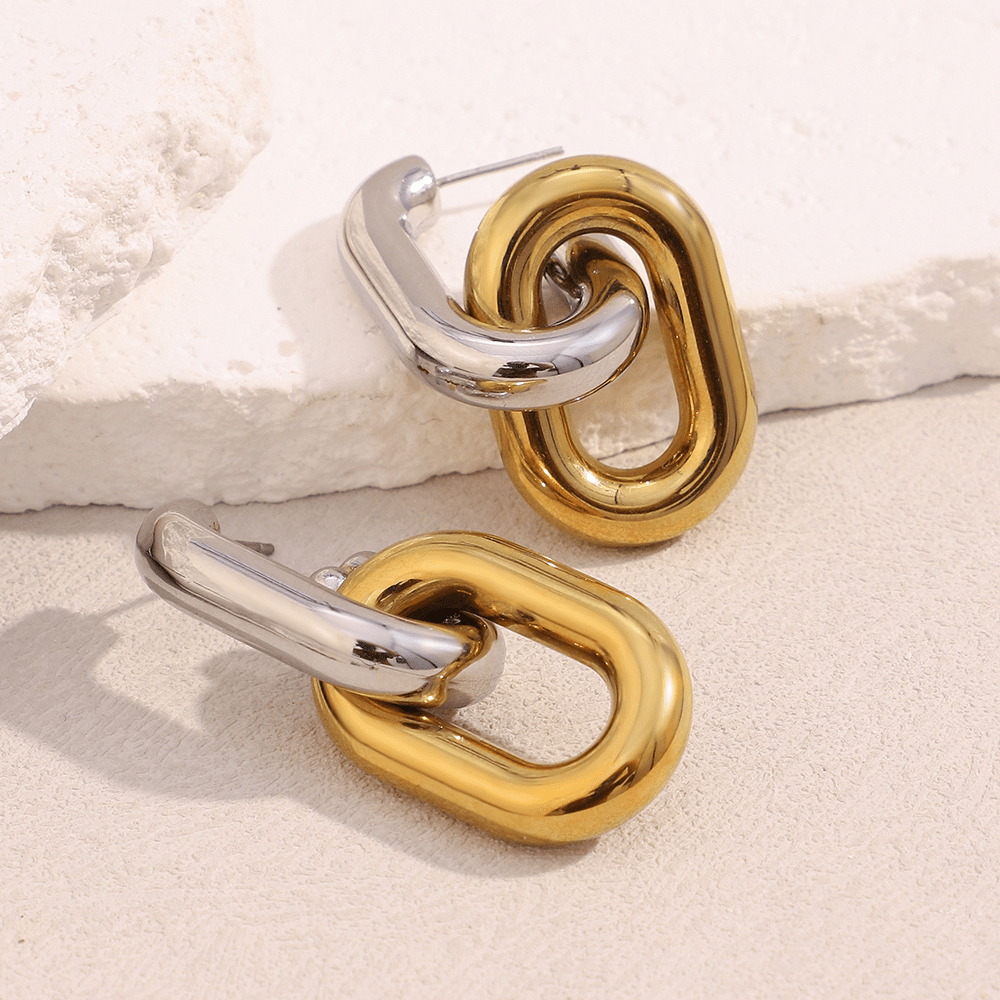Linked Luxe Earrings - themonogram manor 
