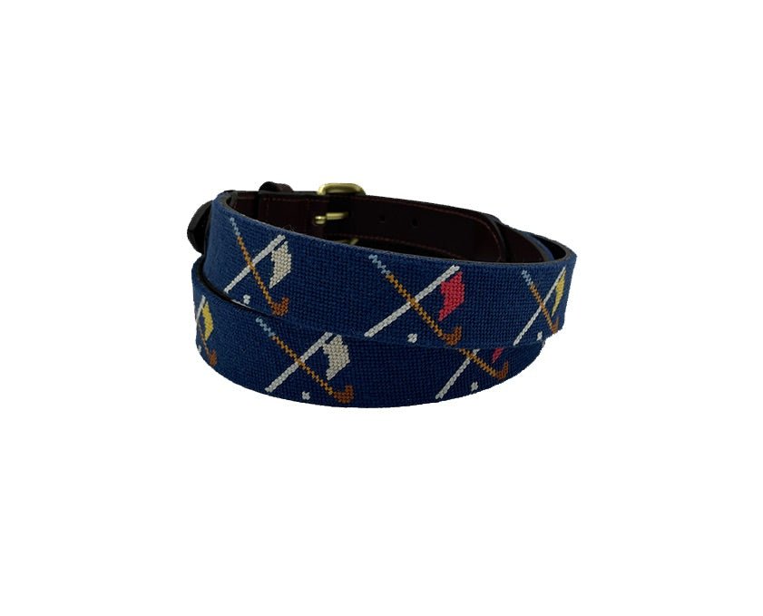 Golf Clubs and Flags Crossed - themonogram manor 