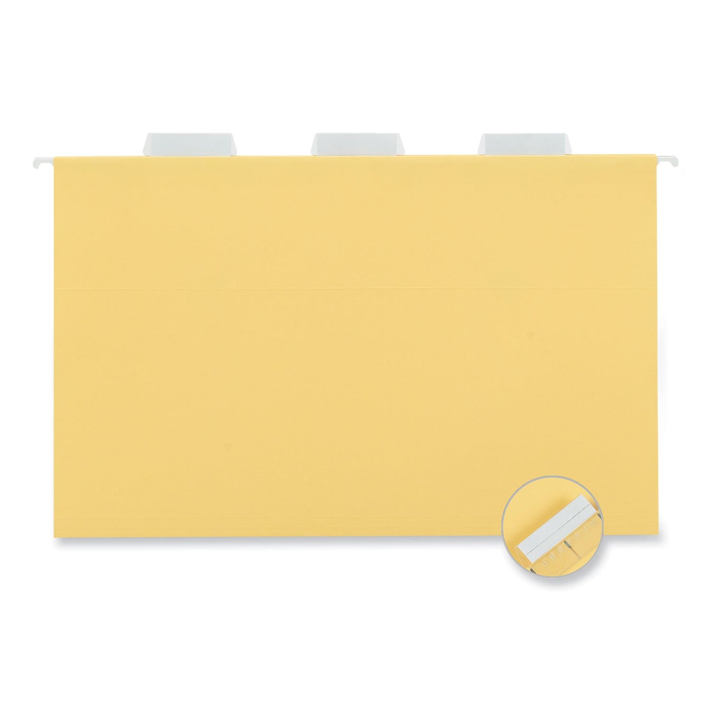 Universal Deluxe Bright Color Hanging File Folders, Legal Size, 1/5 - Cut Tabs, Yellow, 25/Box - themonogram manor 