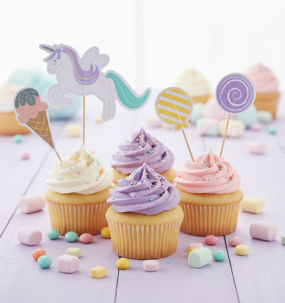 Sweet Unicorn Toppers (Set of 12) - themonogram manor 