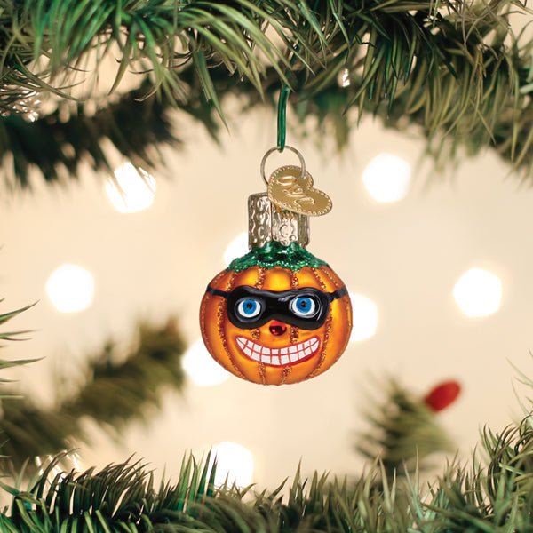 Mini Masked Jack O'lantern Ornament - themonogram manor 