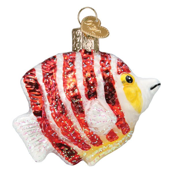 Peppermint Angelfish Ornament - themonogram manor 