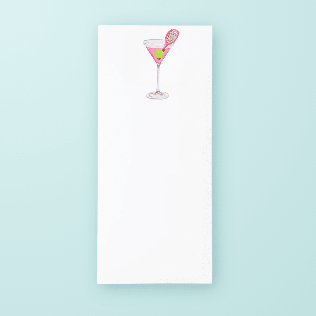 Tennis Martini List Pad - themonogram manor 