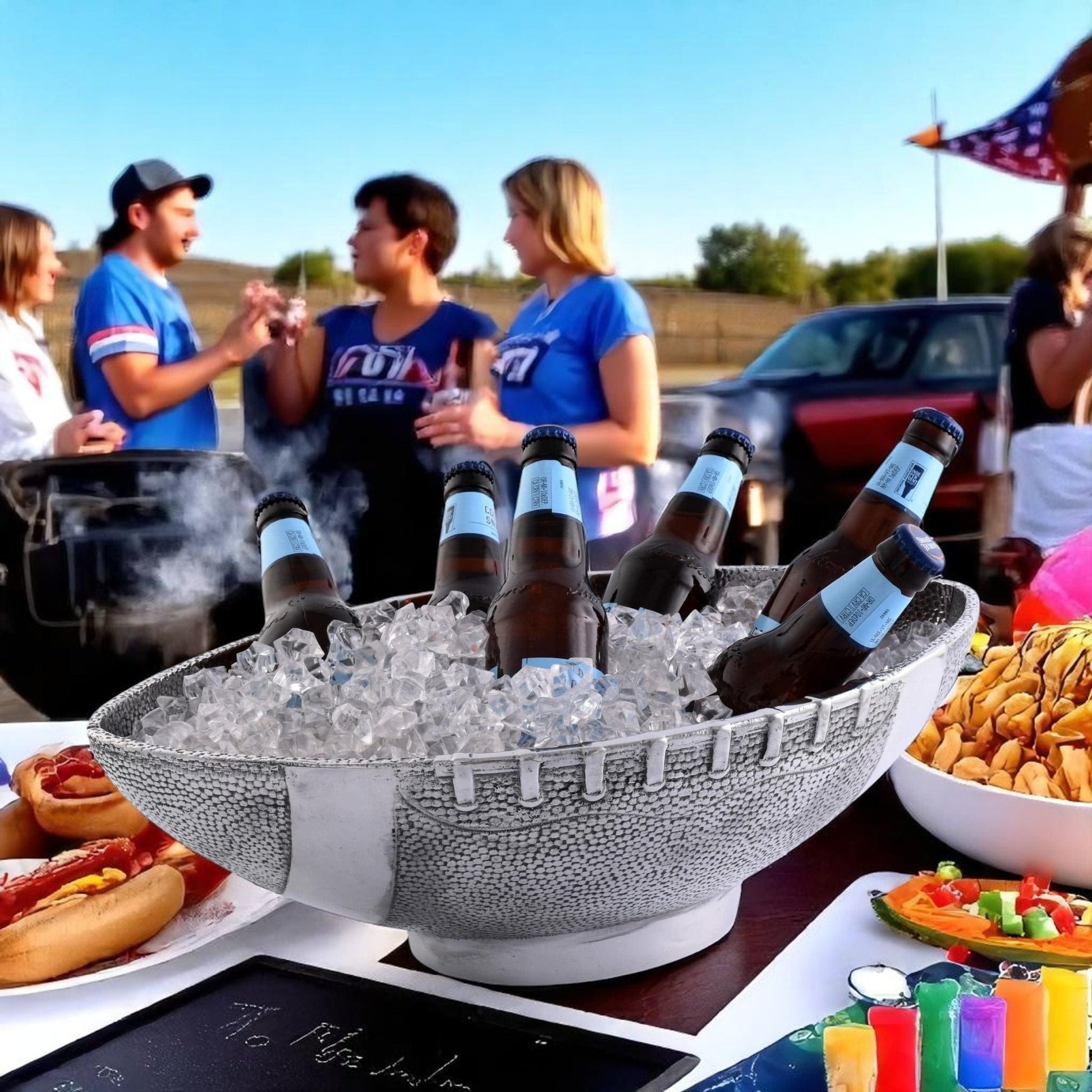 Football Ice Tub / Party Bowl - themonogram manor 