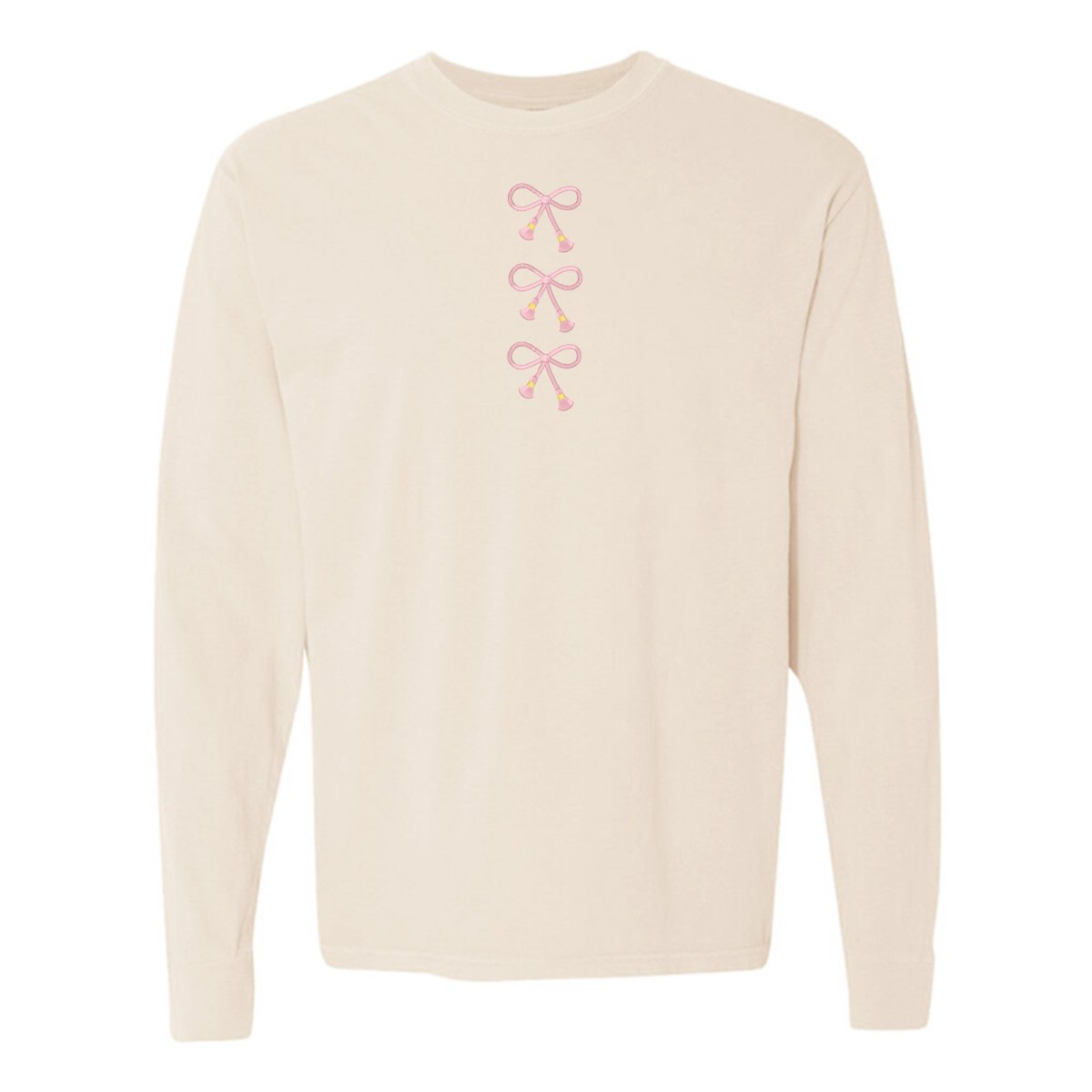Embroidered Tasseled 'Bows' Long Sleeve - themonogram manor 