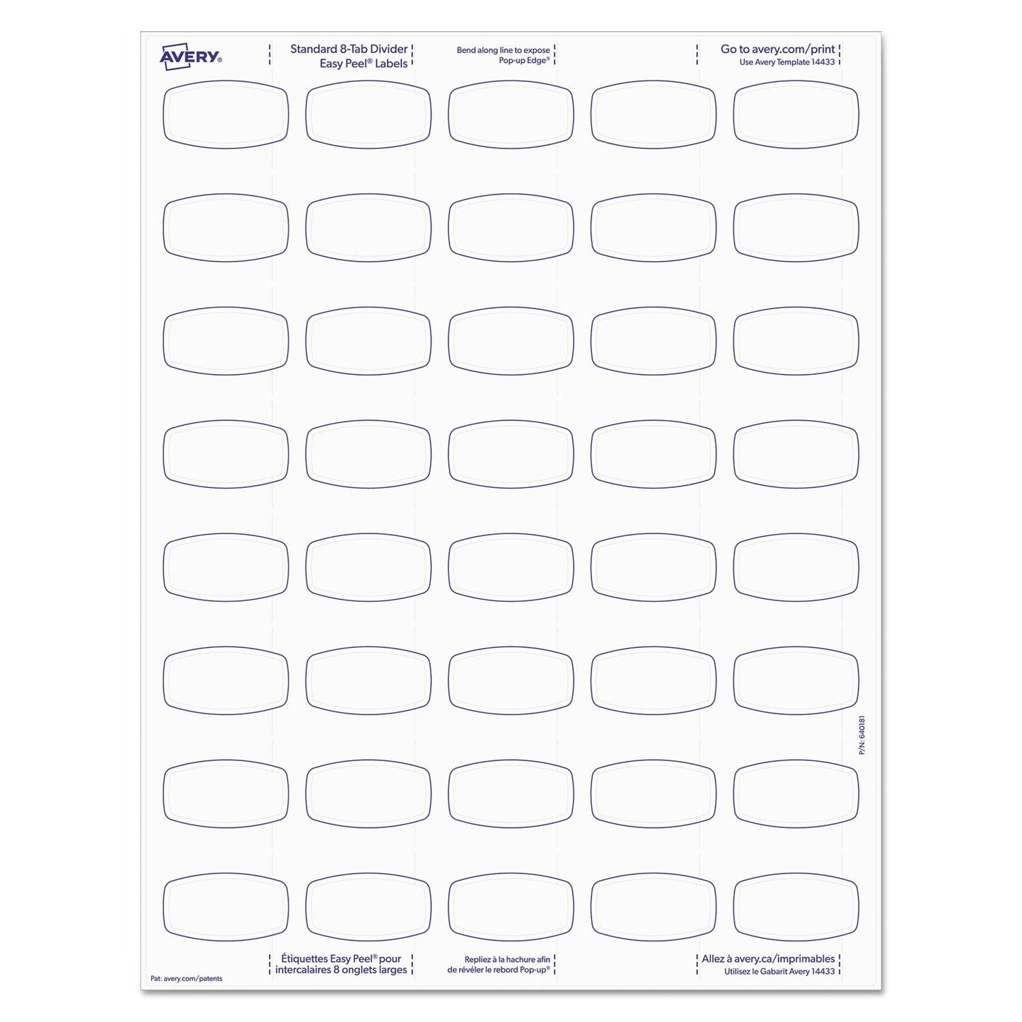Avery Big Tab Printable White Label Tab Dividers, 8 - Tab, 11 x 8.5, White, 20 Sets - themonogram manor 