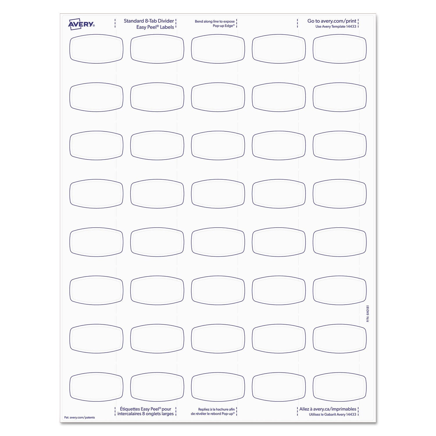 Avery Big Tab Printable White Label Tab Dividers, 8 - Tab, 11 x 8.5, White, 20 Sets - themonogram manor 