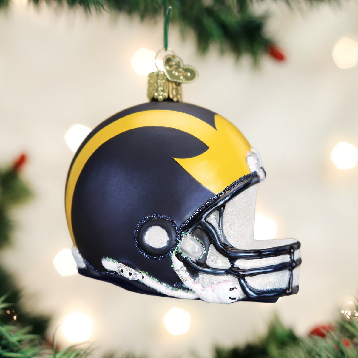 Michigan Helmet Ornament - themonogram manor 