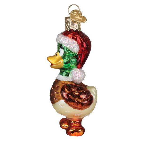 Silly Santa Duck Ornament - themonogram manor 