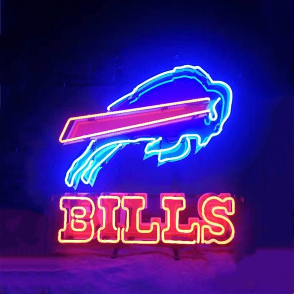 Fighting Bull Buffalo Bills Neon Signs Light - themonogram manor 