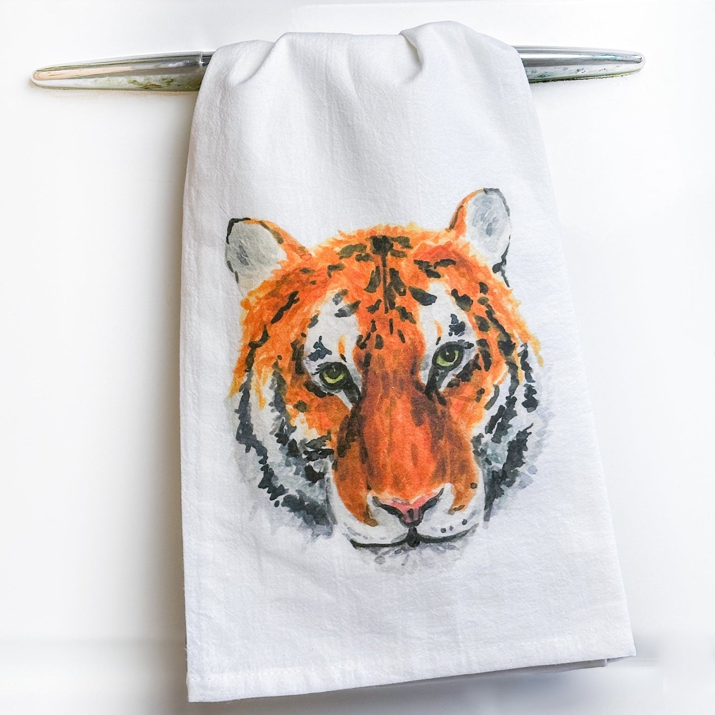 Tiger Face Tea Towel - themonogram manor 
