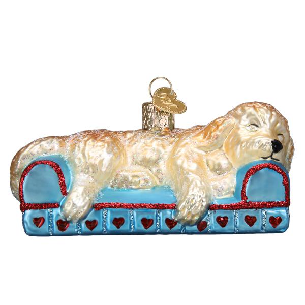 Sleepy Doodle Dog Ornament - themonogram manor 