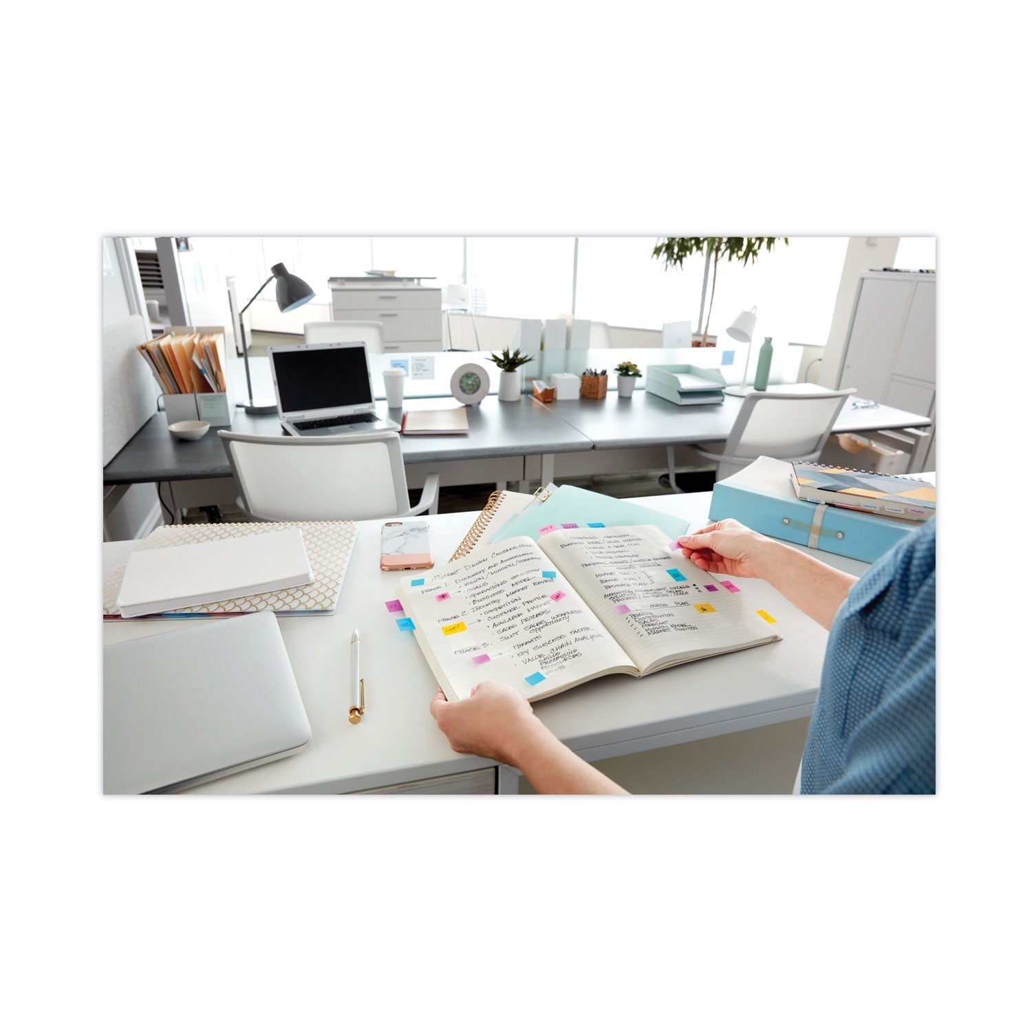 Post - it Marking Page Flags in Dispensers, Green, 50 Flags/Dispenser, 12 Dispensers/Pack - themonogram manor 
