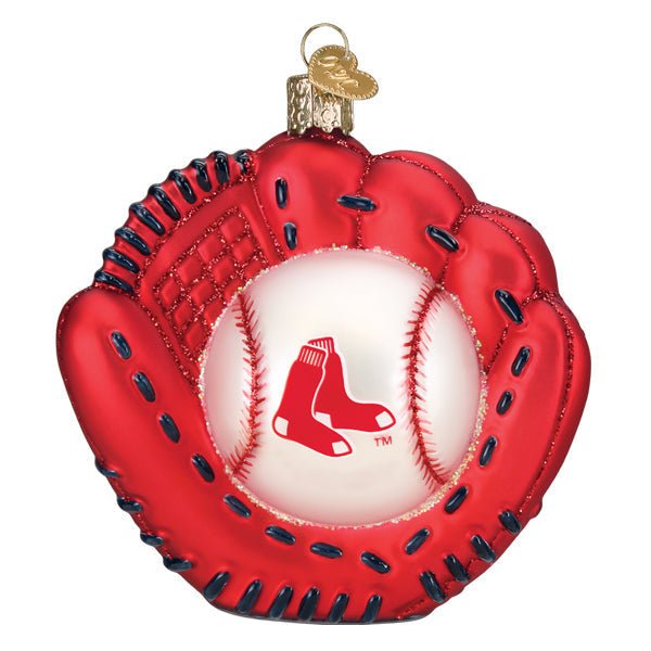 Red Sox Baseball Mitt Ornament - themonogram manor 