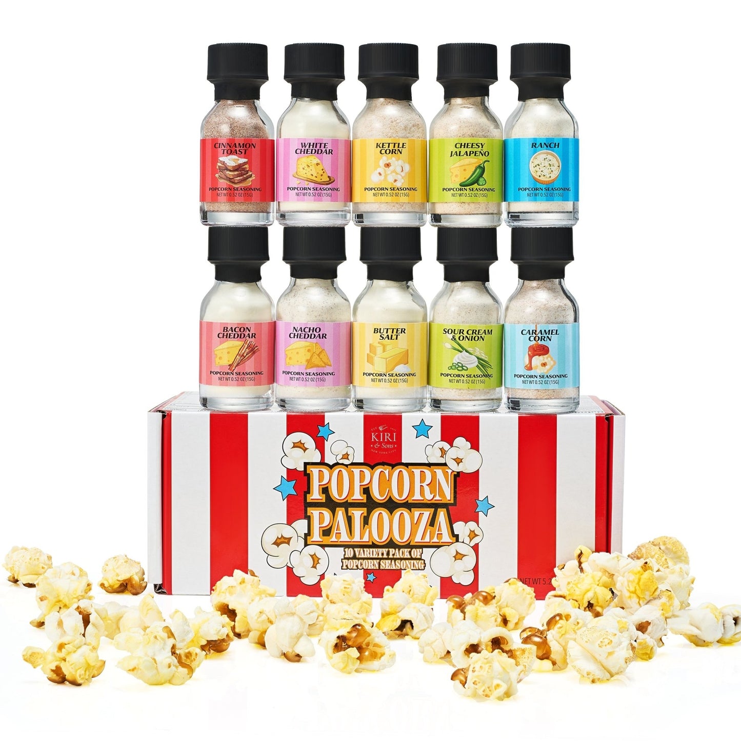 Popcorn Seasoning Sampler Kit, Giftable Food Items - themonogram manor 