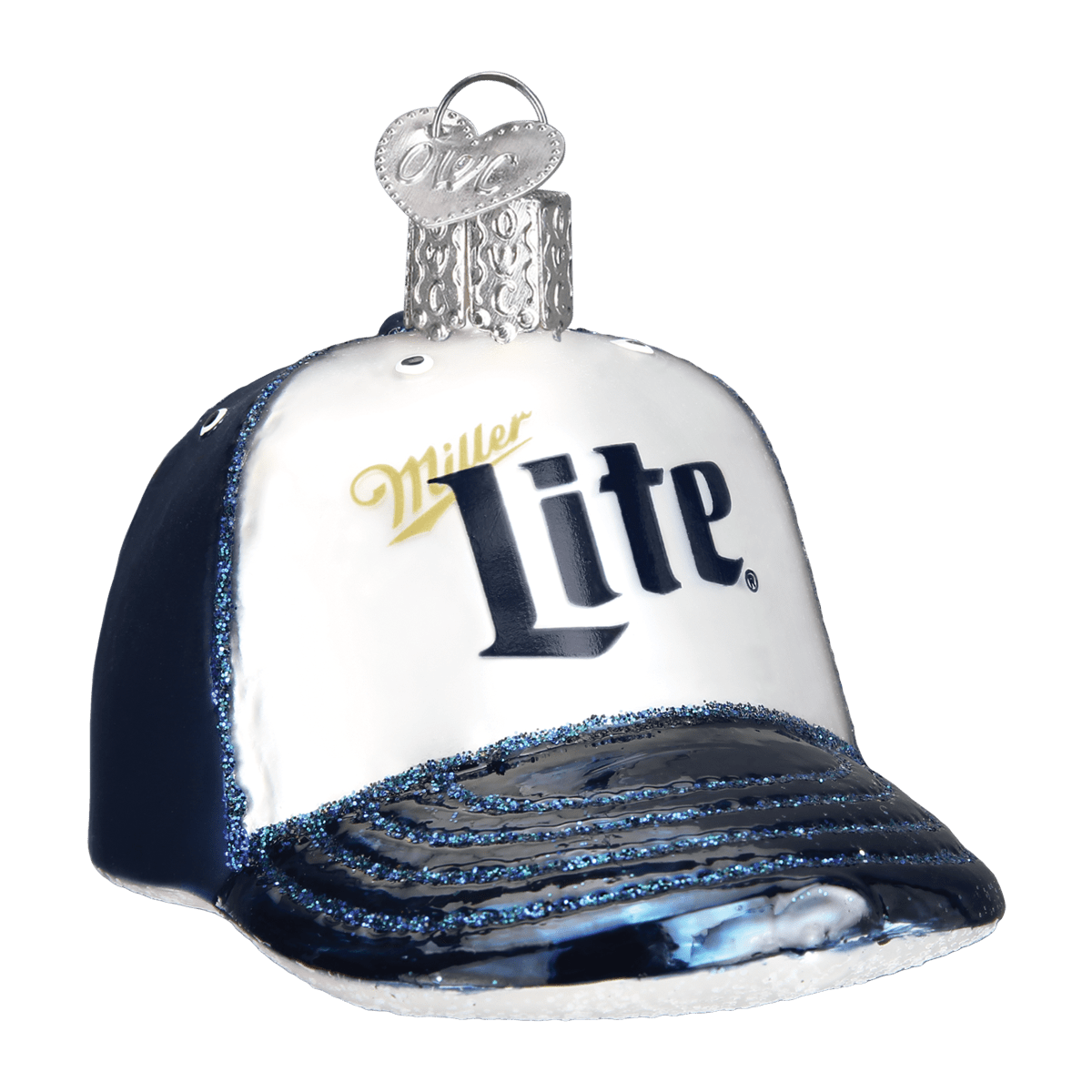 Miller Lite Baseball Cap Ornament - themonogram manor 