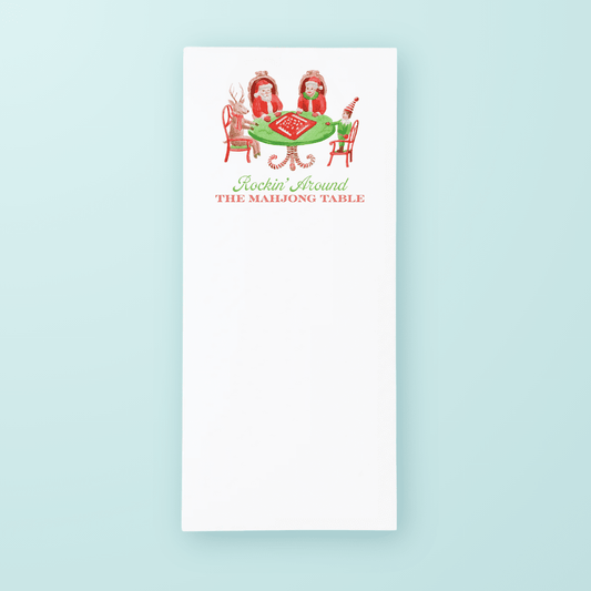 Christmas Mahjong List Pad - themonogram manor 