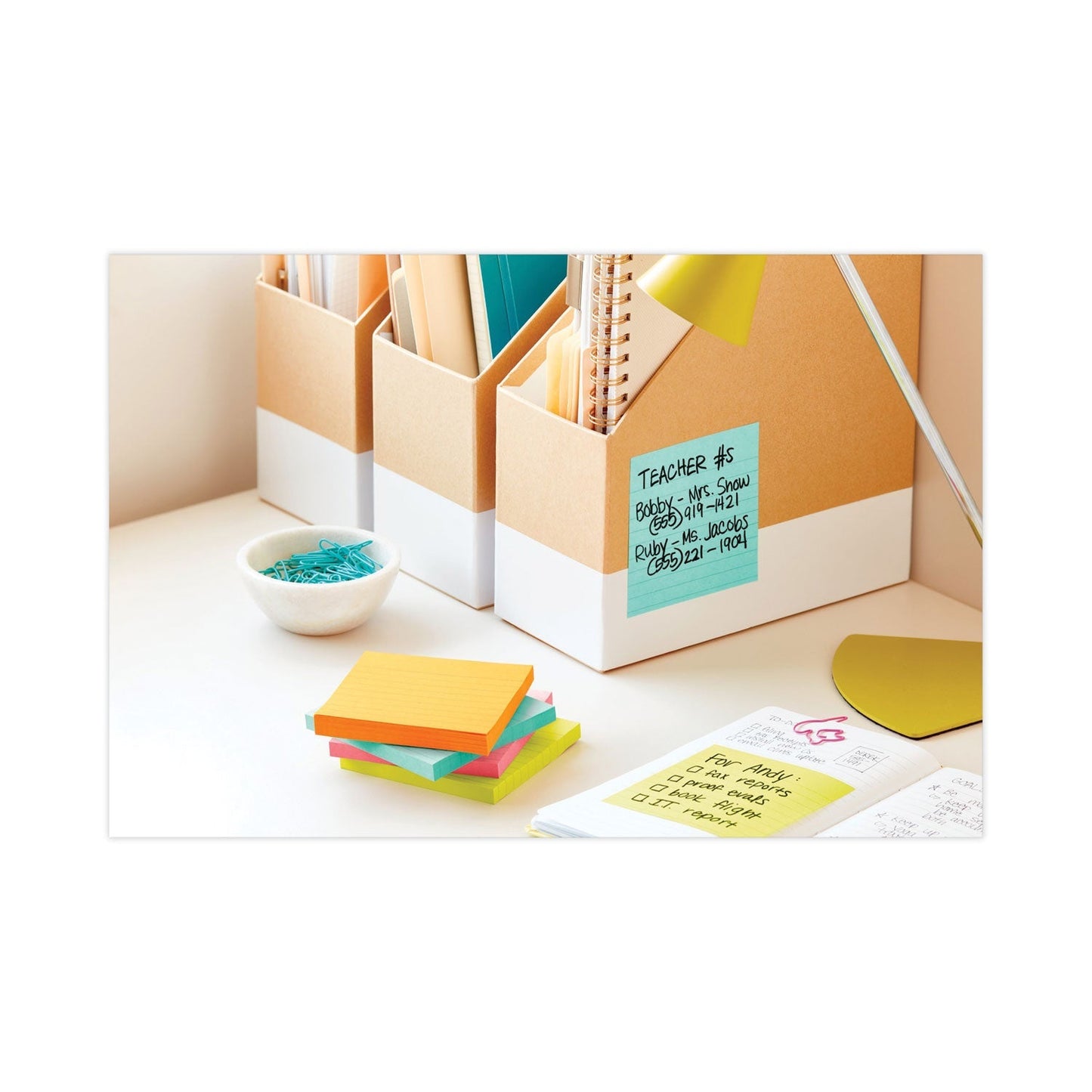 Post - it Pop - up Notes Refill, Note Ruled, 4" x 4", Aqua Wave, 90 Sheets/Pad, 5 Pads/Pack - themonogram manor 