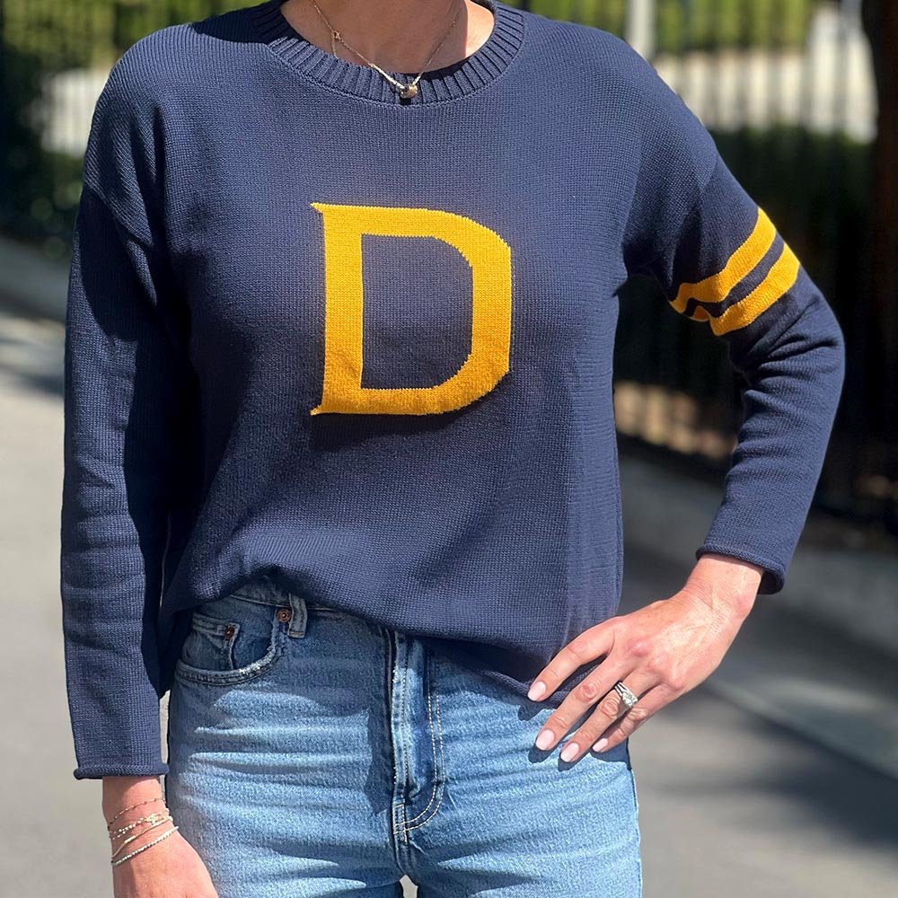 Drexel Long Sleeve – Navy Cotton - themonogram manor 
