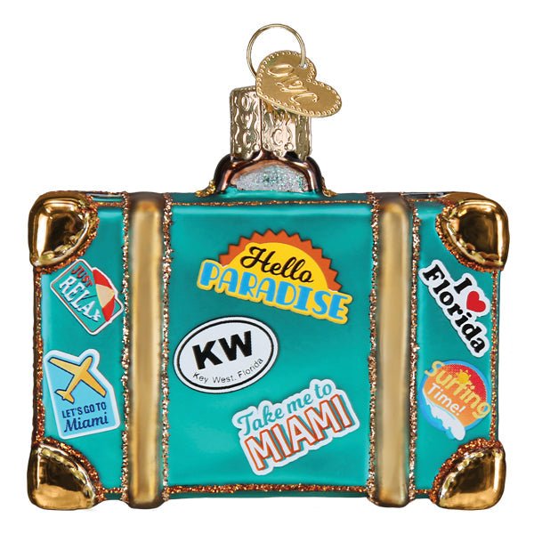 Miami Suitcase Ornament - themonogram manor 