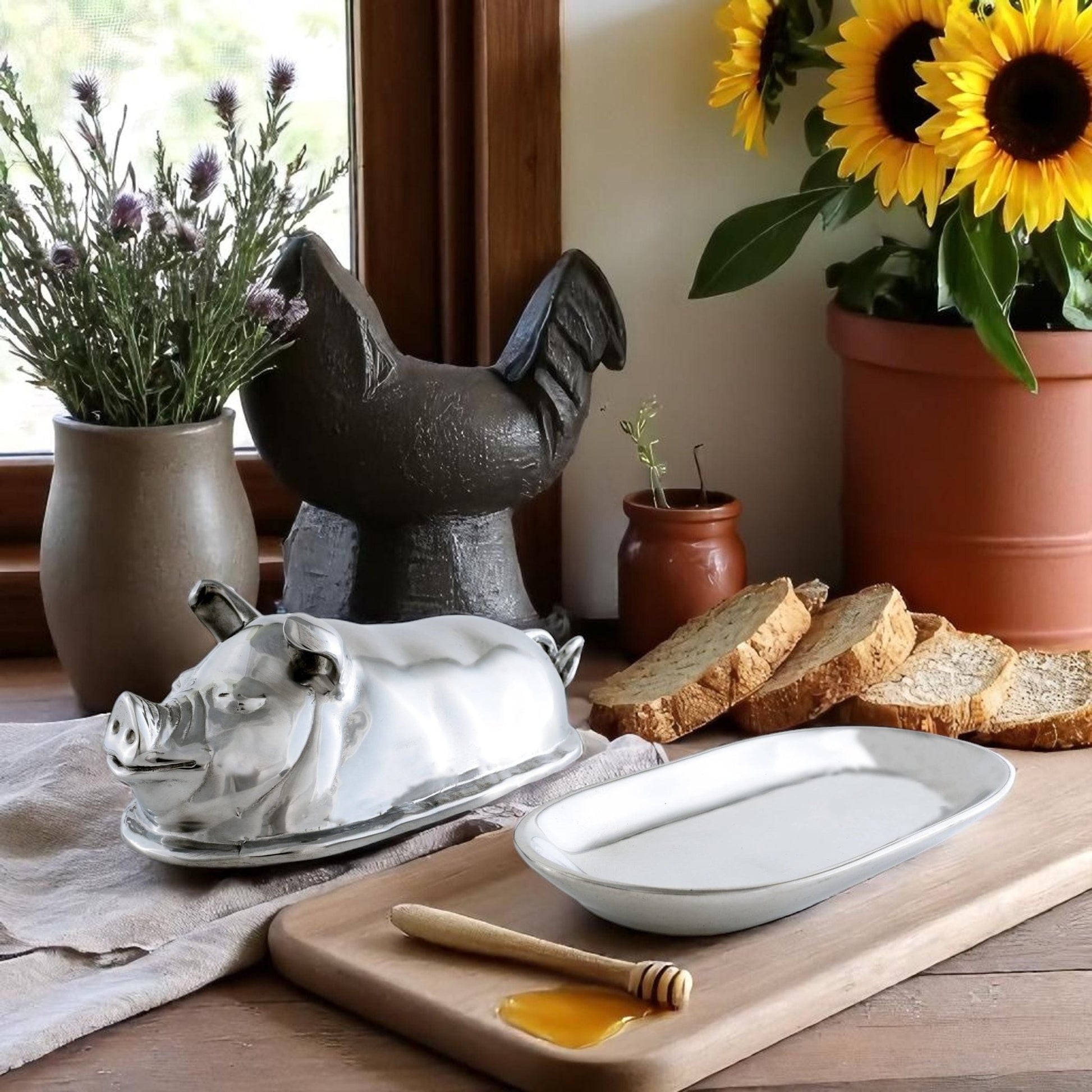 Pig Butter Dish - themonogram manor 