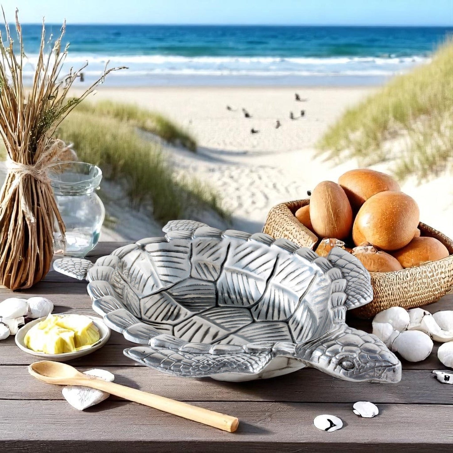 Sea Turtle Oval Bowl - themonogram manor 