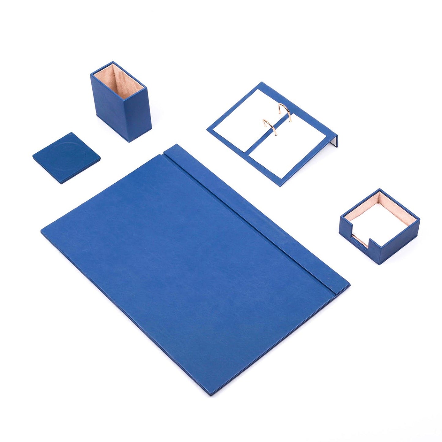 MOOG Leather Desk Set - 5 PCS - themonogram manor 