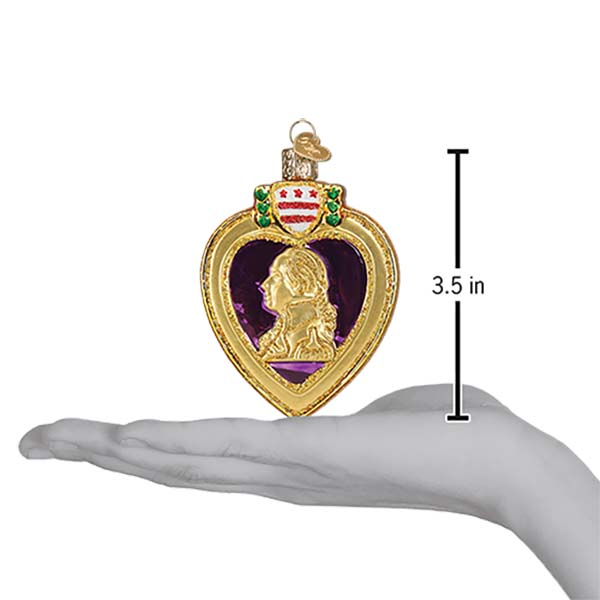 Purple Heart Ornament - #themonogram manor #