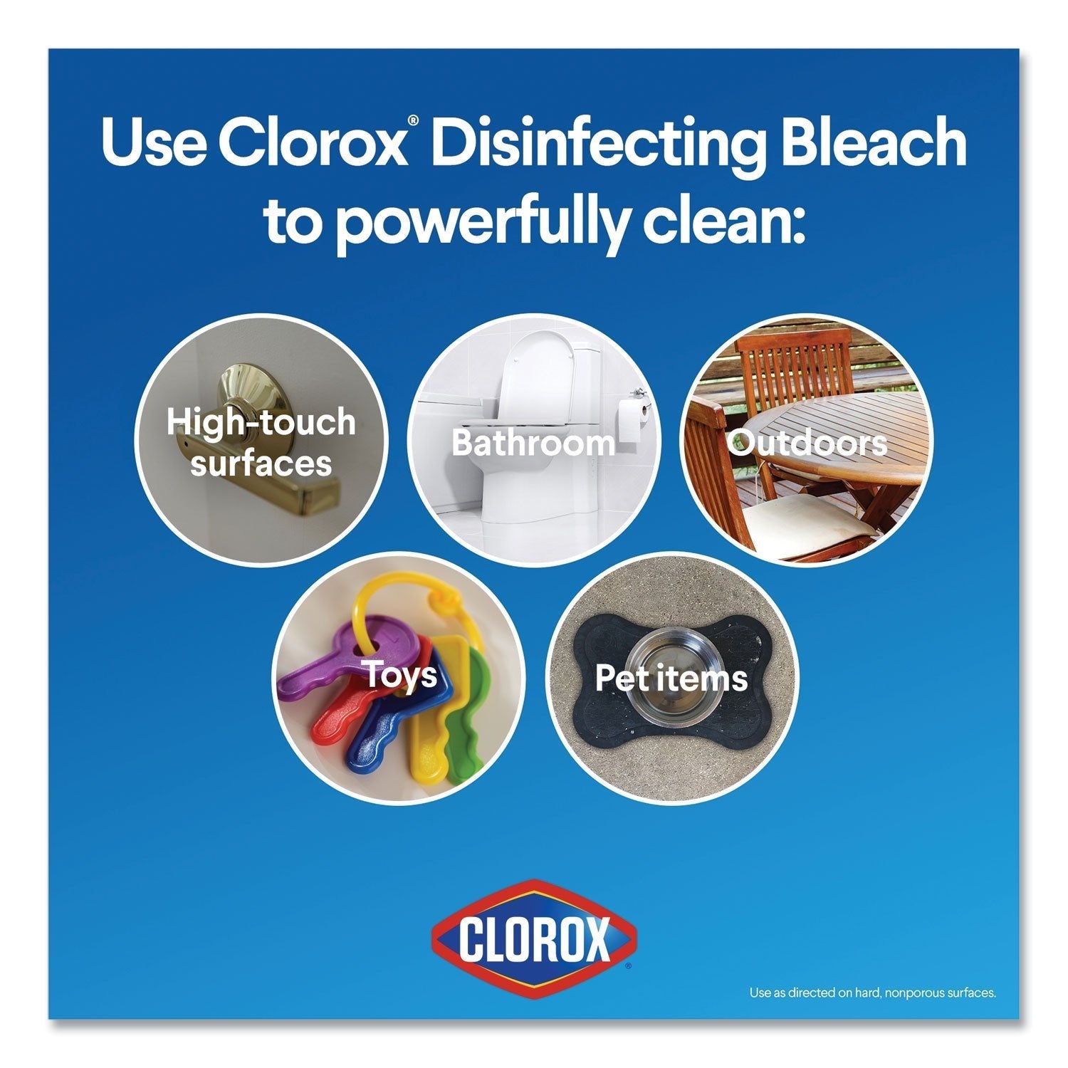 Clorox Regular Bleach with CloroMax Technology, 43 oz Bottle, 6/Carton - themonogram manor 