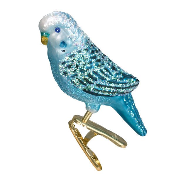 Blue Miniature Parakeet Ornament - themonogram manor 