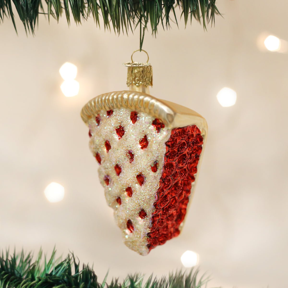 Piece Of Cherry Pie Ornament - themonogram manor 