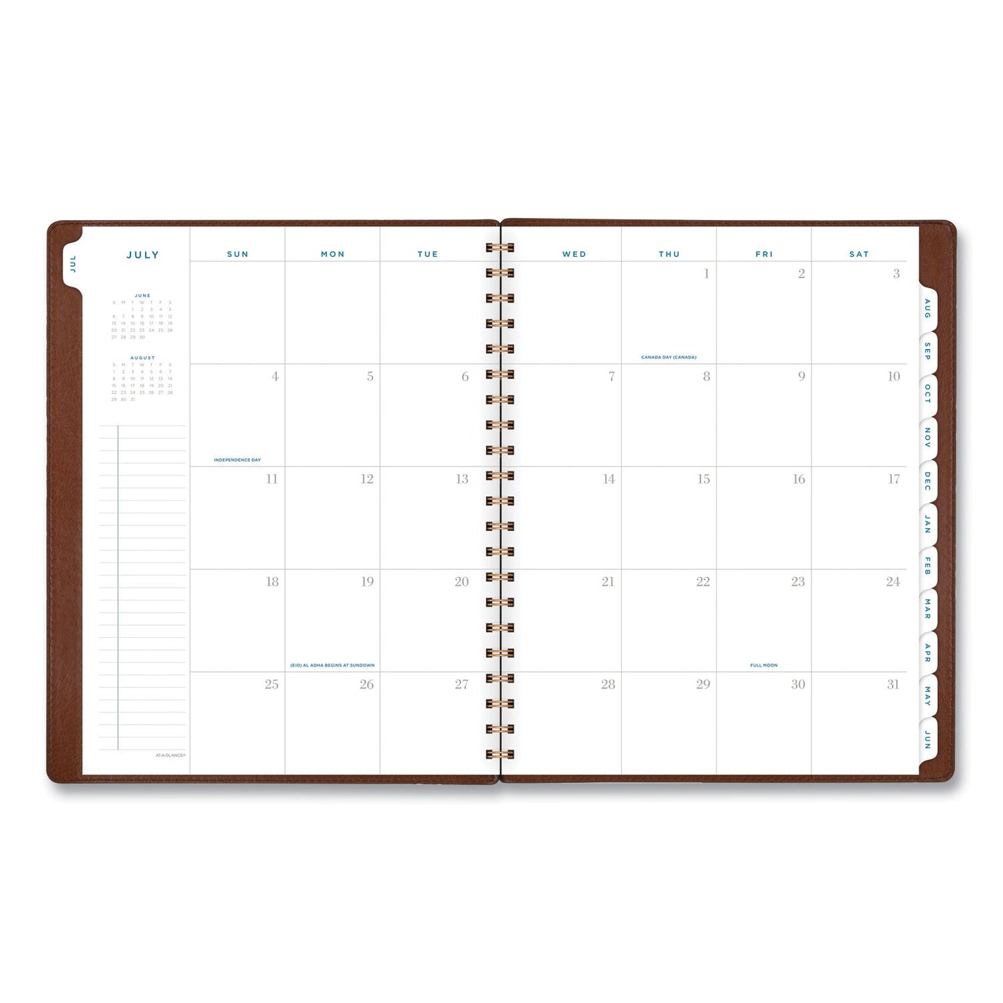 AT - A - GLANCE Signature Collection Academic Weekly/Monthly Planners, 11.5 x 8, Distressed Brown Cover, 13 - Month (July - July): 2022 - 2023 - themonogram manor 