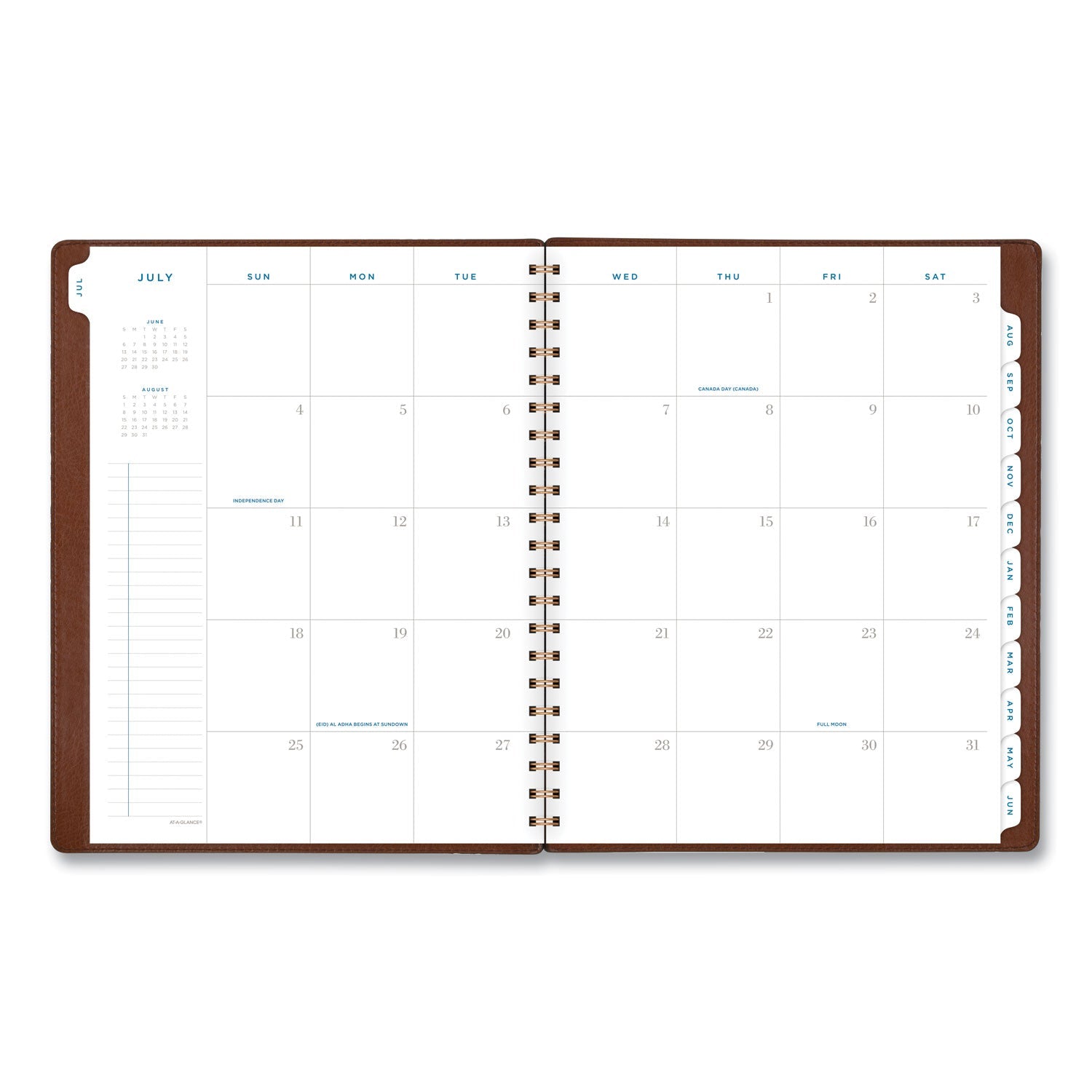 AT - A - GLANCE Signature Collection Academic Weekly/Monthly Planners, 11.5 x 8, Distressed Brown Cover, 13 - Month (July - July): 2022 - 2023 - themonogram manor 