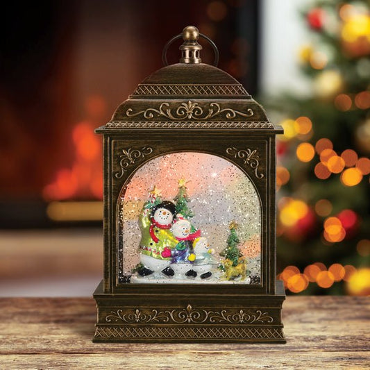 Snow Family Lantern - themonogram manor 