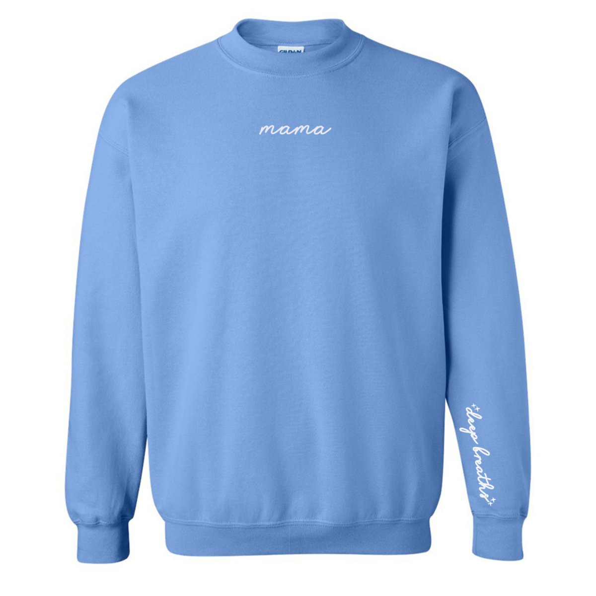 Mama 'Deep Breaths Reminder' Crewneck Sweatshirt - themonogram manor 