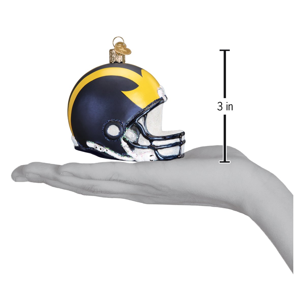 Michigan Helmet Ornament - themonogram manor 