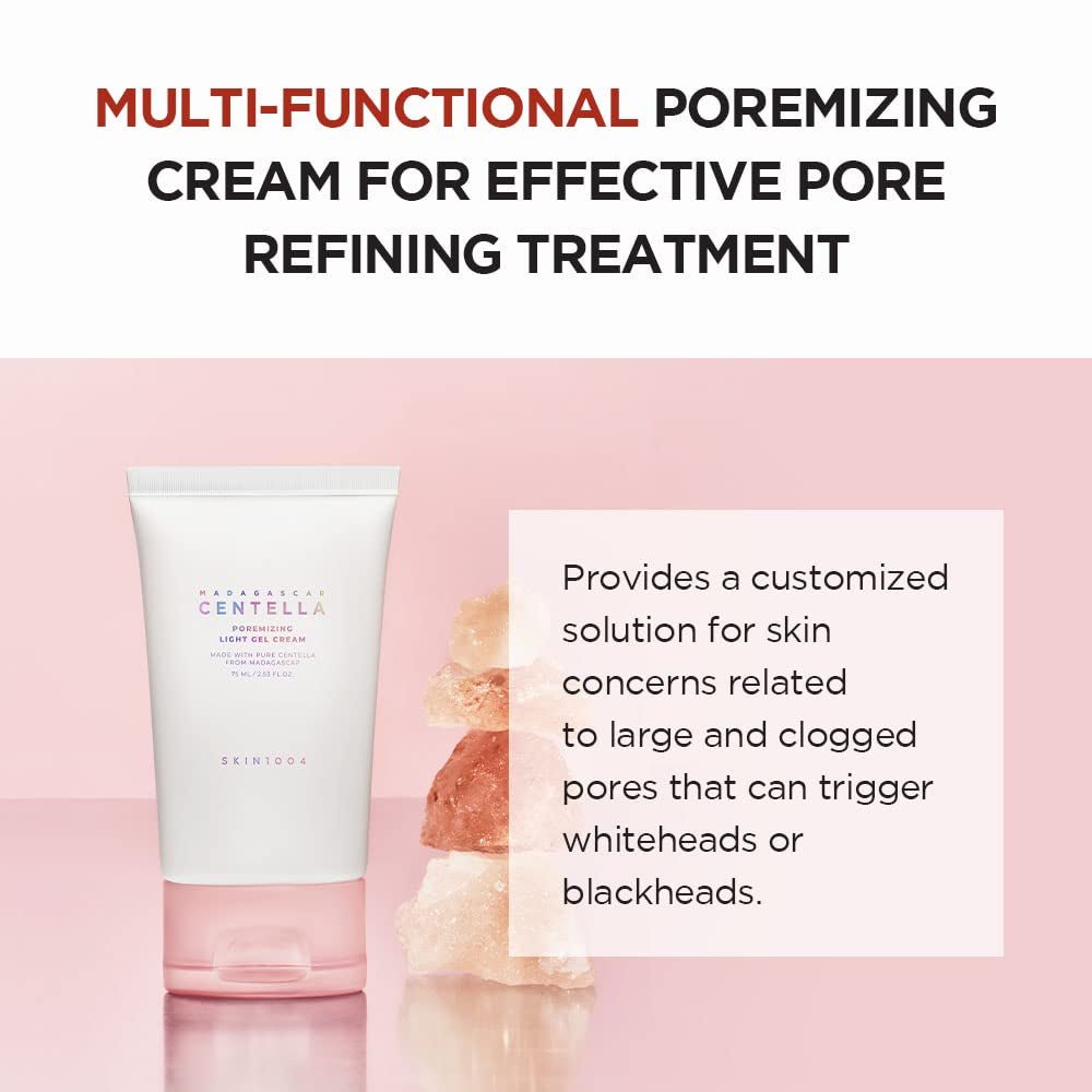 Madagascar Centella Poremizing Light Gel Cream 2.53 Fl.Oz (75Ml) | Tightens Pores | Soothes Irritated Skin - themonogram manor 