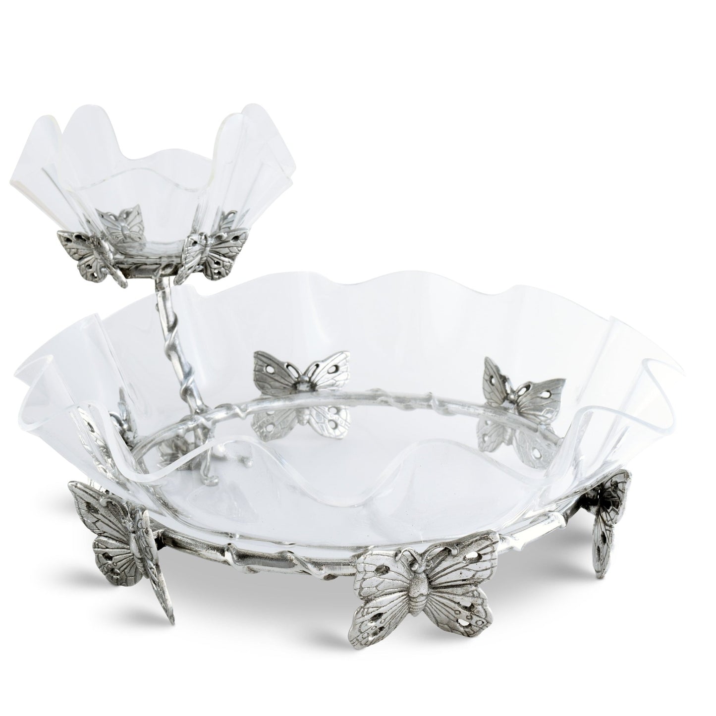 Butterfly Stand Acrylic Bowl 16 - themonogram manor 