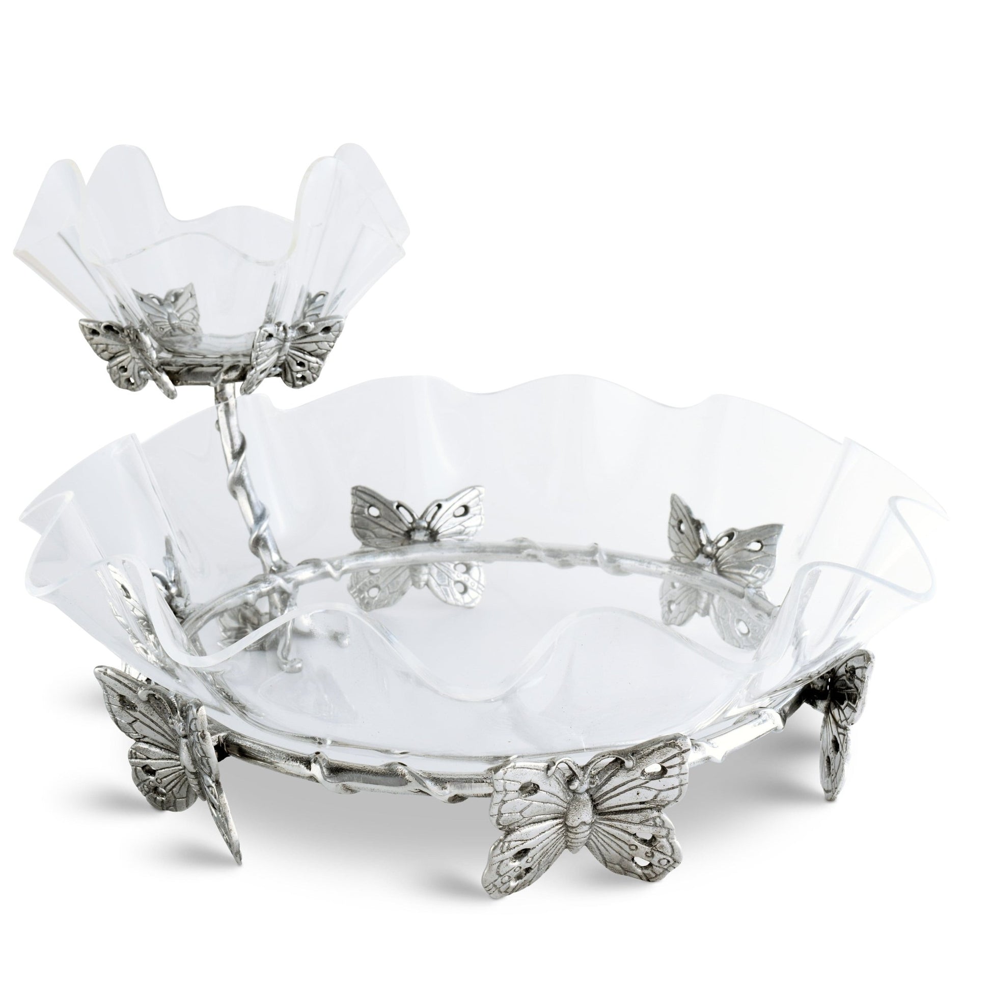 Butterfly Stand Acrylic Bowl 16 - themonogram manor 
