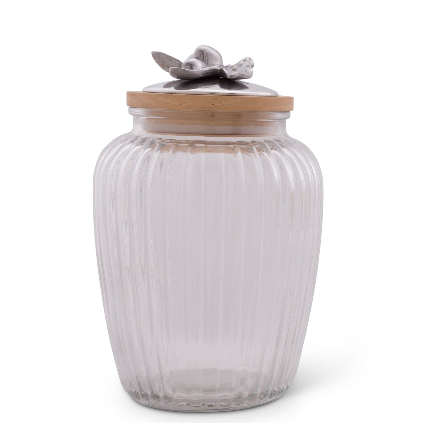 Olive Knob Glass Canisters - themonogram manor 
