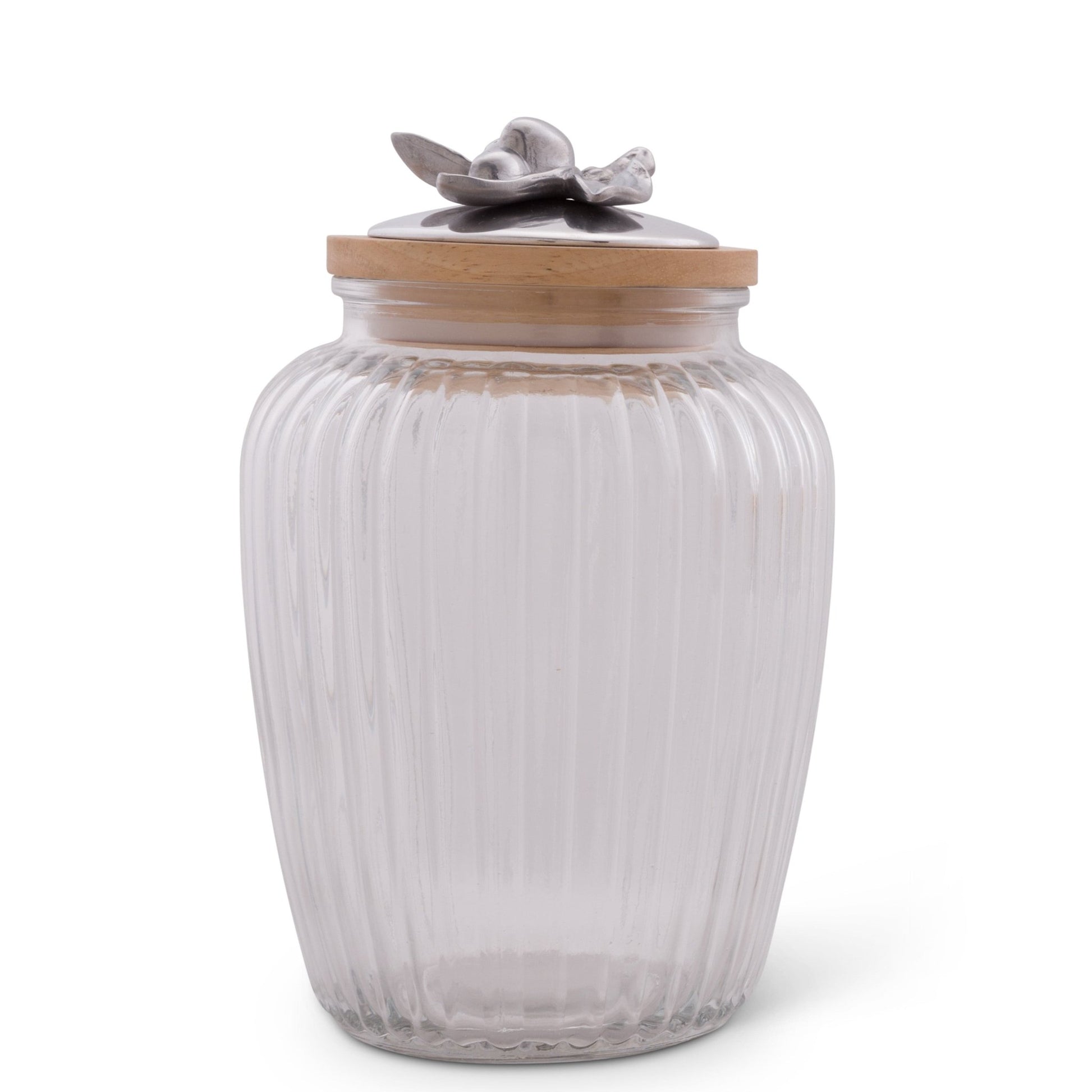 Olive Knob Glass Canisters - themonogram manor 