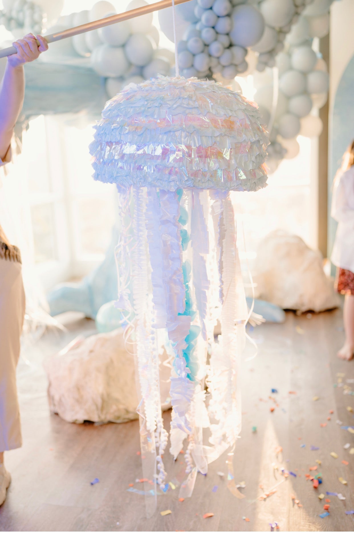 Ocean Adventure Jellyfish Piñata – Eco-Friendly, Custom Colors, Ideal for Sea-Themed Parties and Celebrations - themonogram manor 