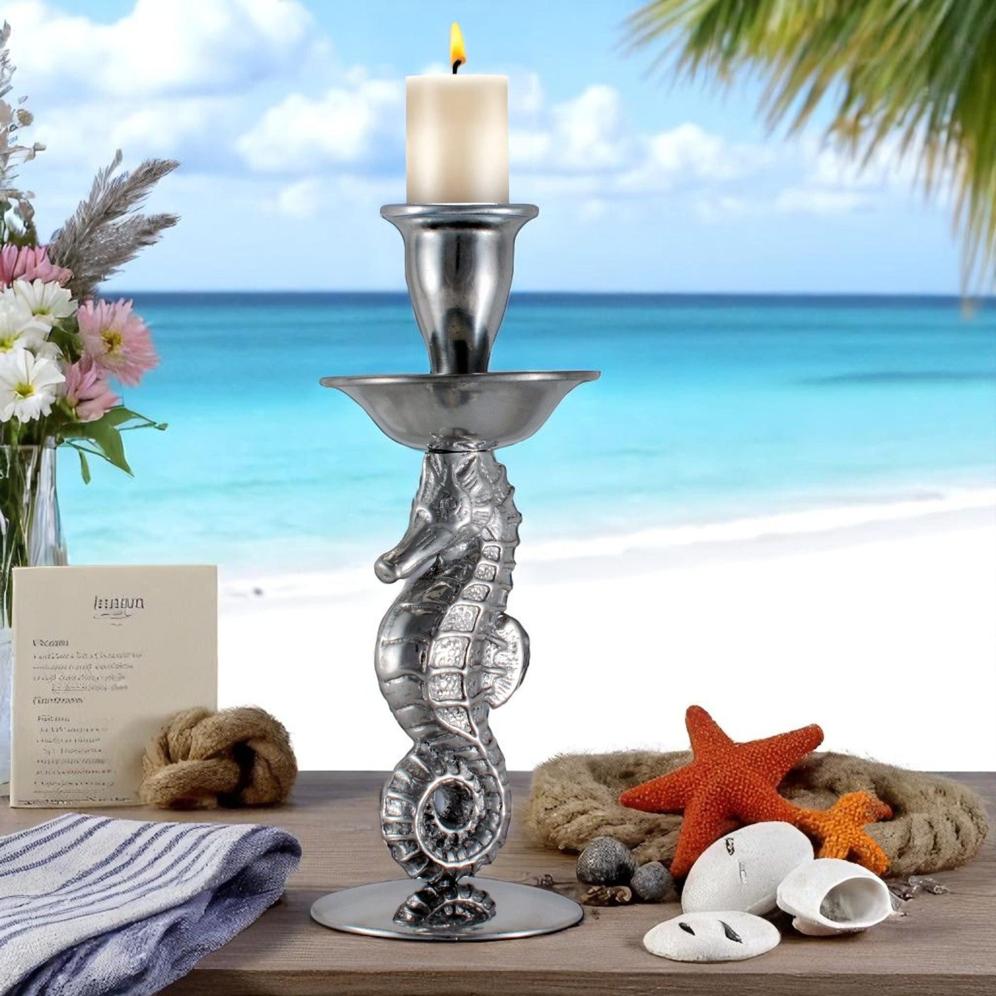 Sea Horse Candle Holder - themonogram manor 