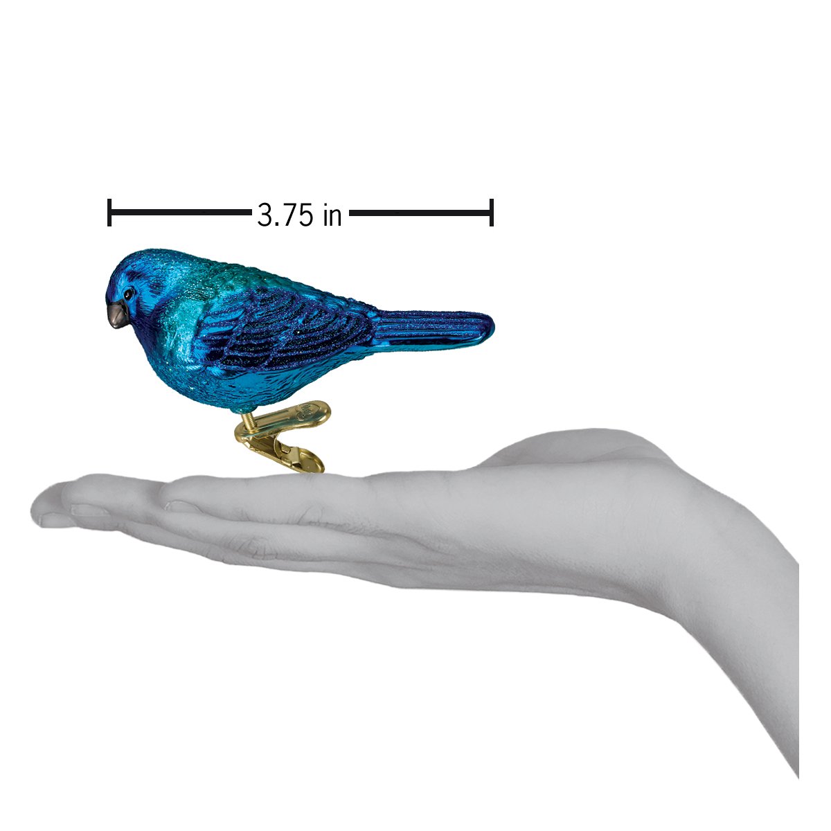 Indigo Bunting Ornament - themonogram manor 