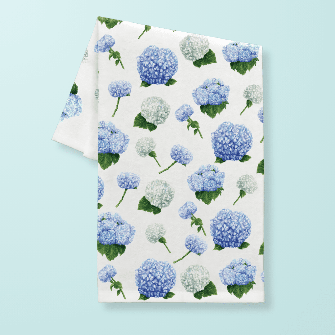 Hydrangea Tea Towel - themonogram manor 