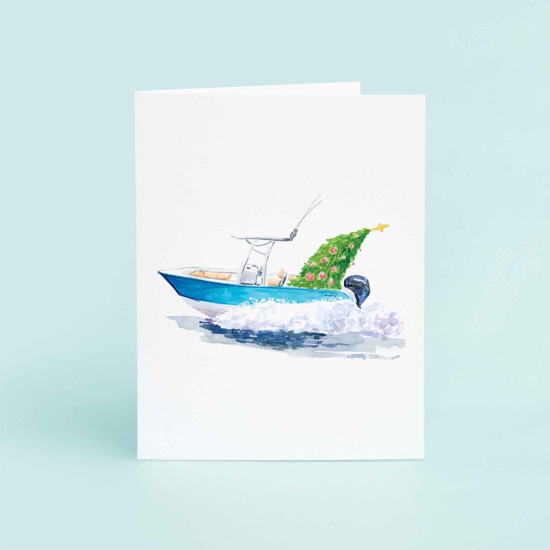 Christmas Fishing Boat - themonogram manor 